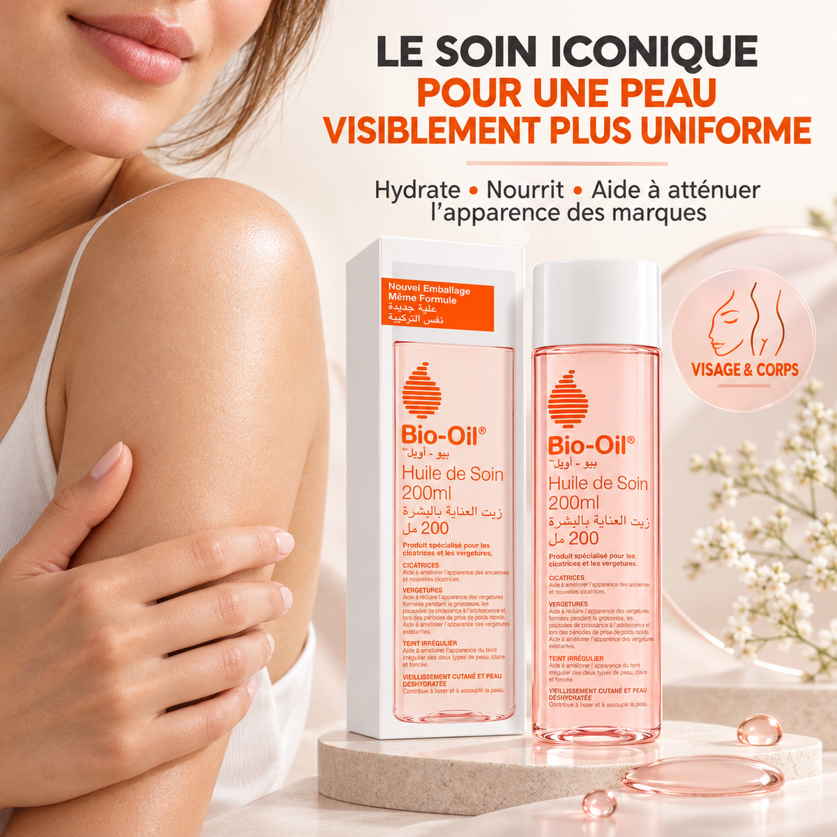 Bio‑Oil – L’Huile Réparatrice pour une Peau Lisse et Uniforme