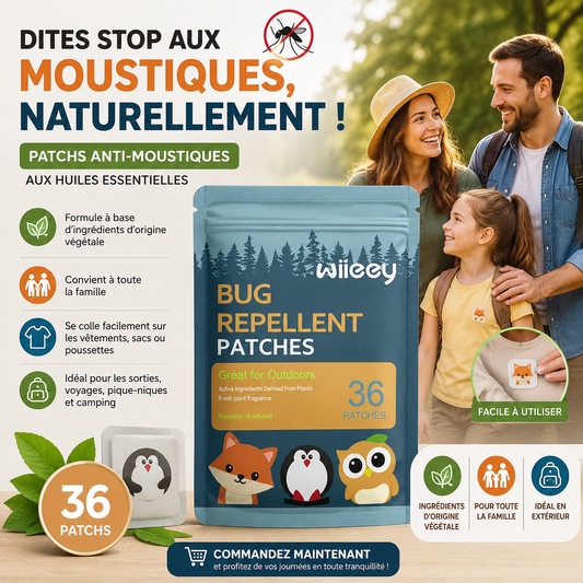 Patchs Anti-Moustiques aux Huiles Essentielles